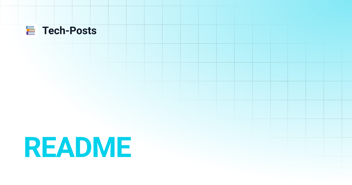 Readme tech posts